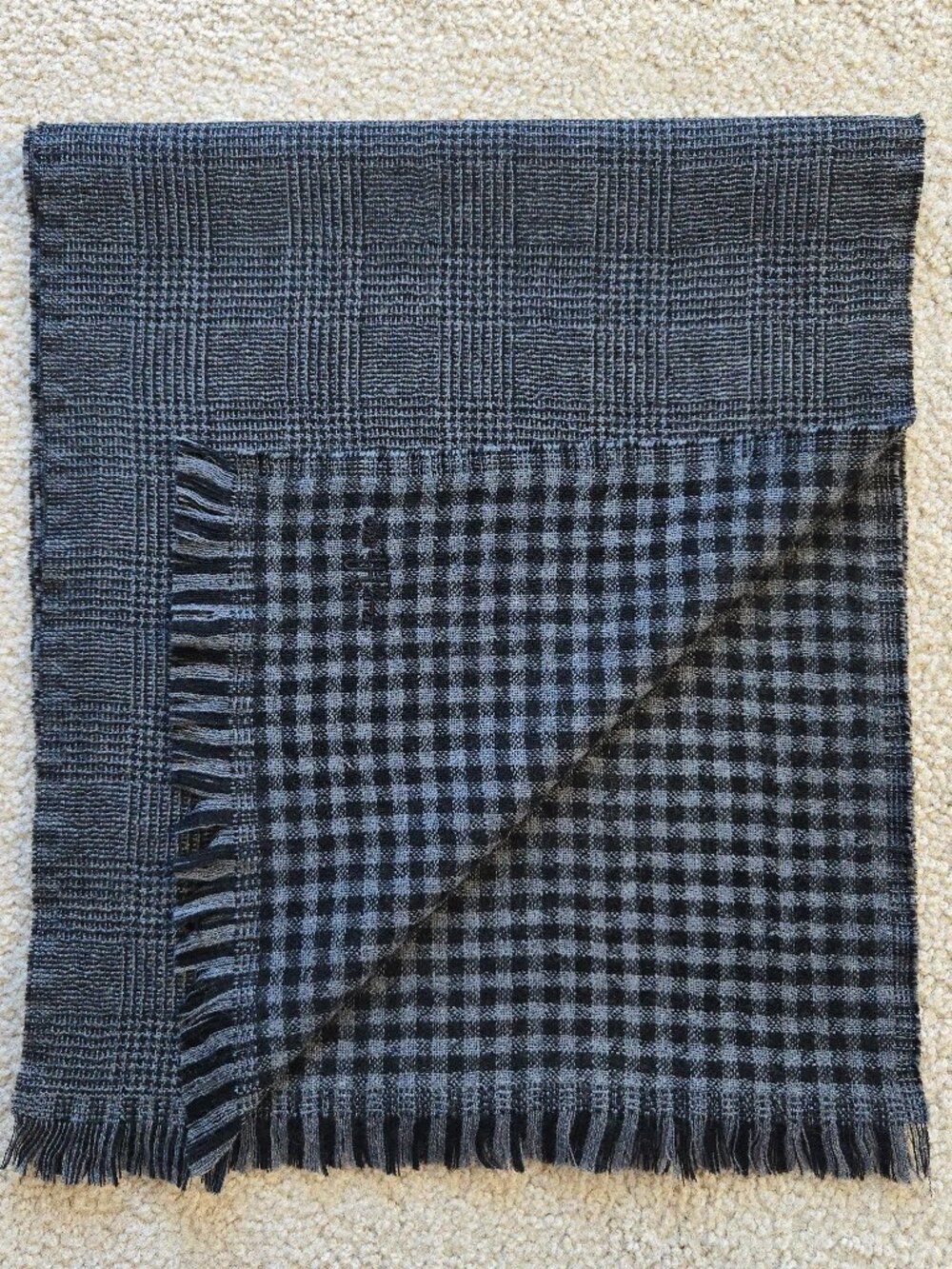 NWOT Hickey Freeman Reversible Wool Scarf
